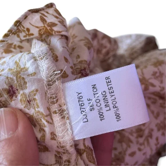 For Good Floral Flutter Sleeve Mini Dress With V-Neckline & Lace-Up Back - Picture 6 of 16